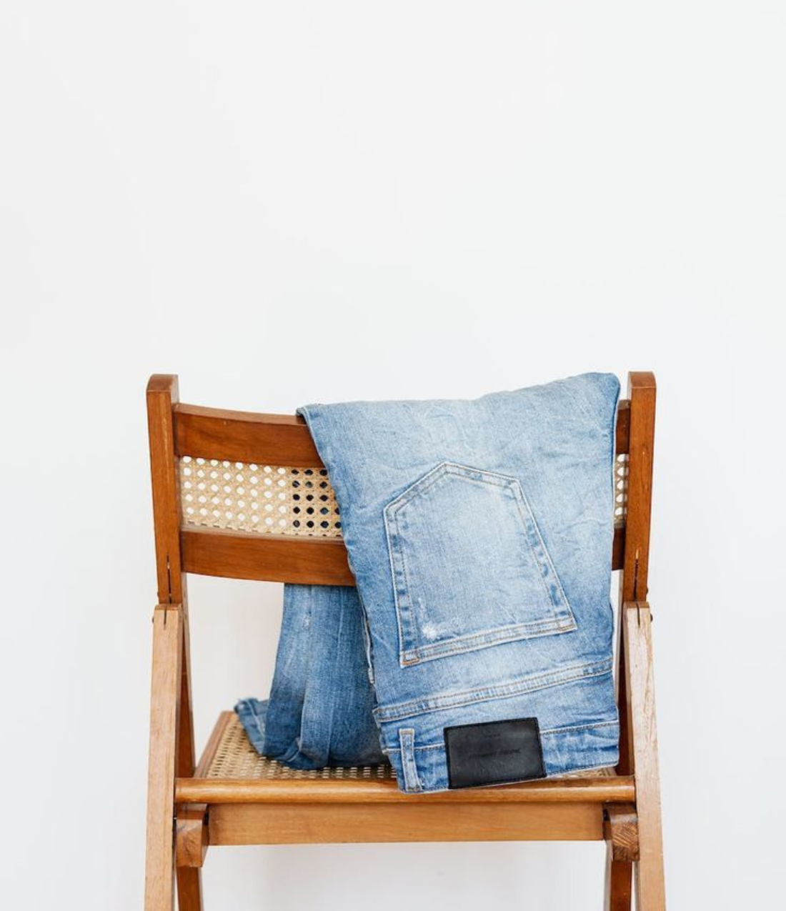 Denim on a chair for relaxed everyday style